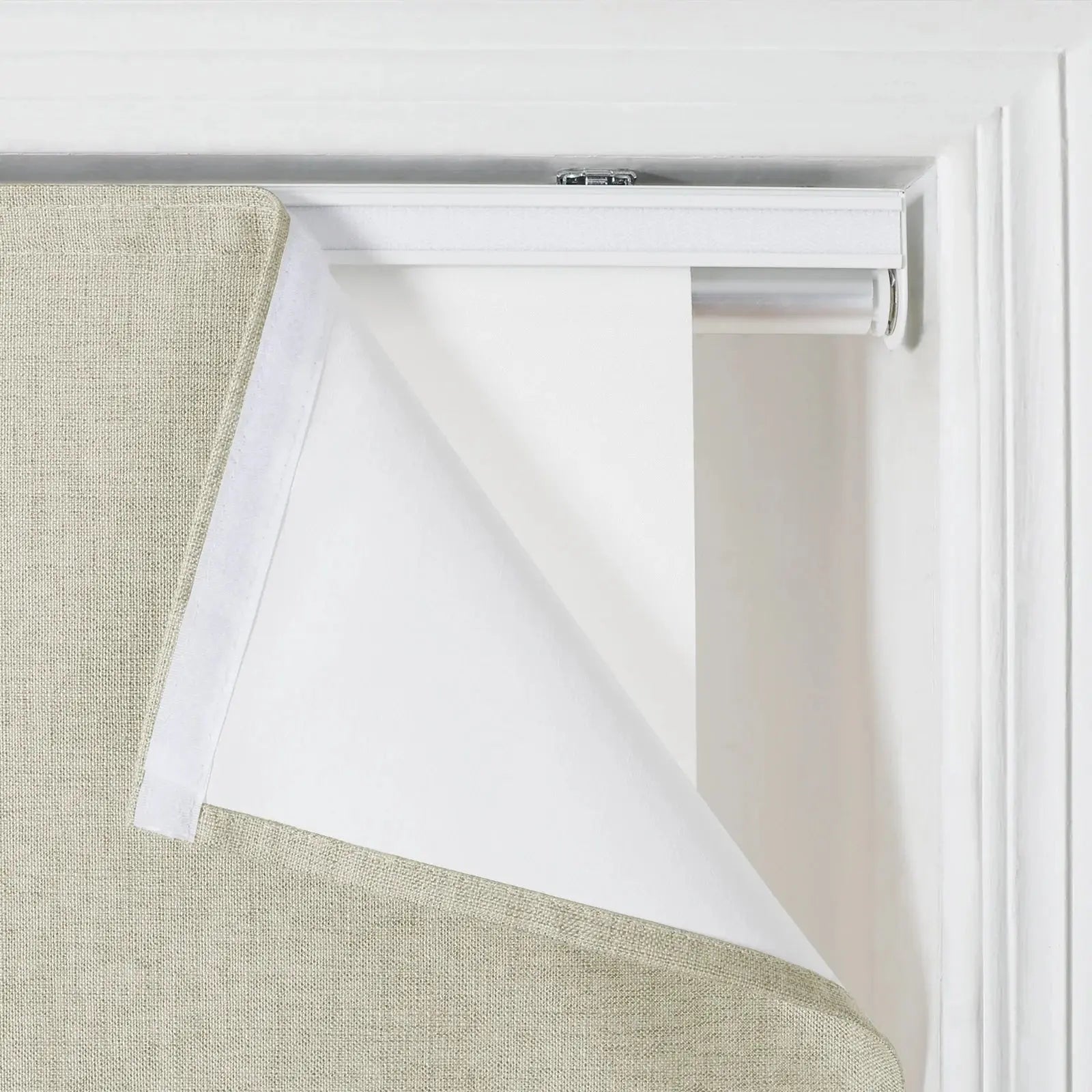 Zoe Linen Roman Shade Cordless