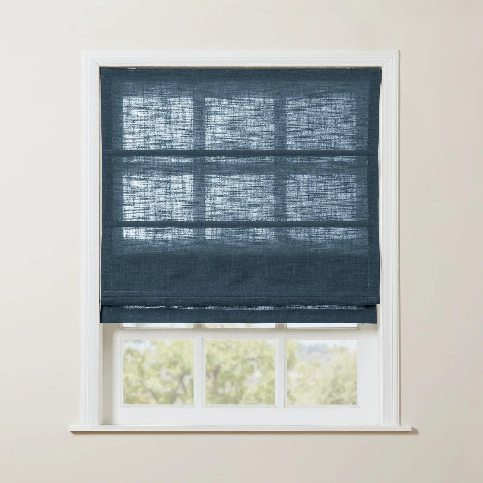 Zoe Linen Roman Shade Cordless