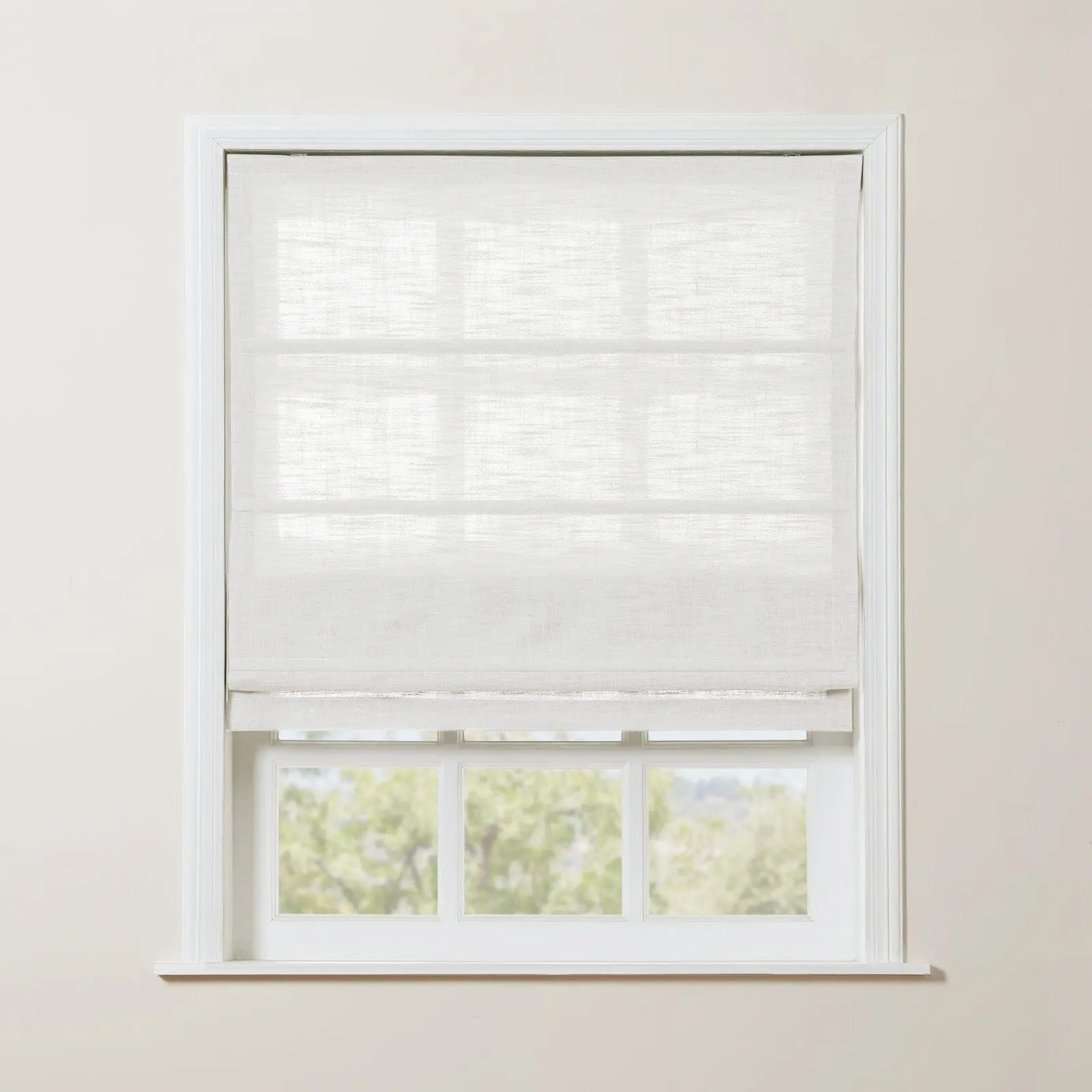 Zoe Linen Roman Shade Cordless