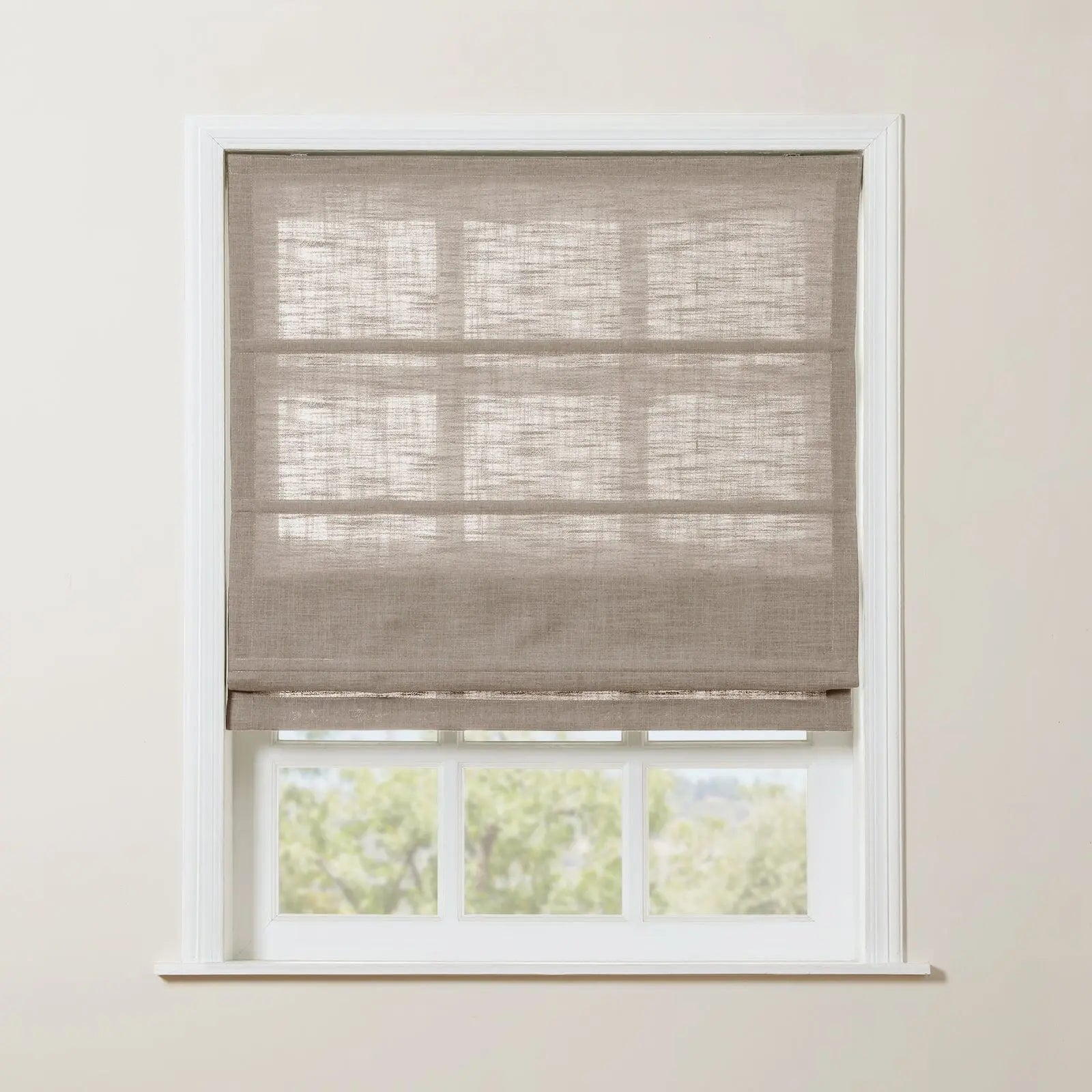 Zoe Linen Roman Shade Cordless