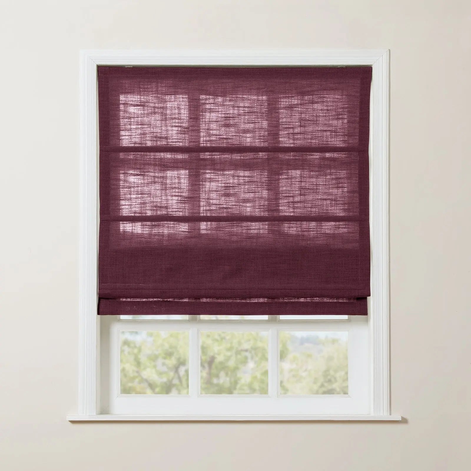Zoe Linen Roman Shade Cordless