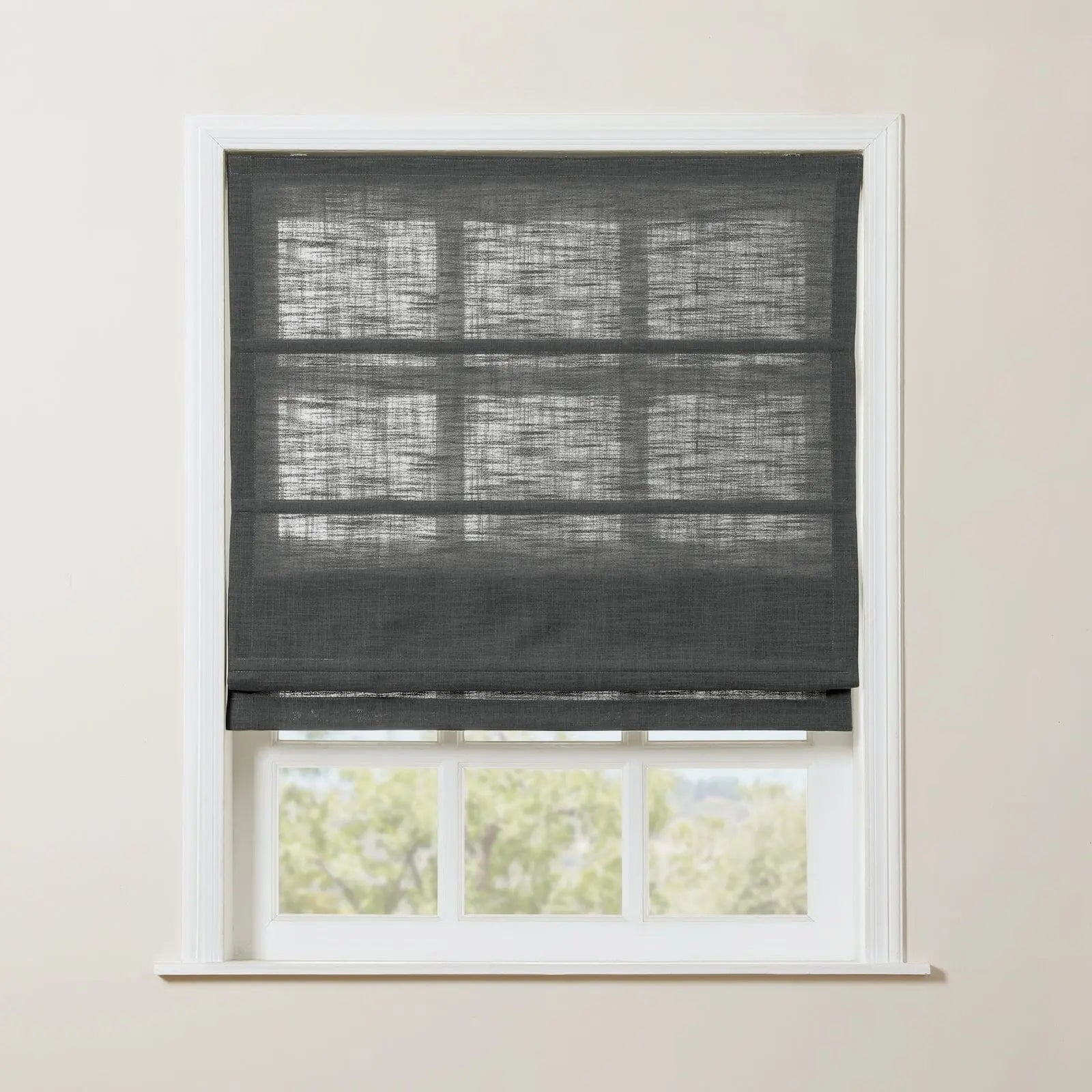 Zoe Linen Roman Shade Cordless