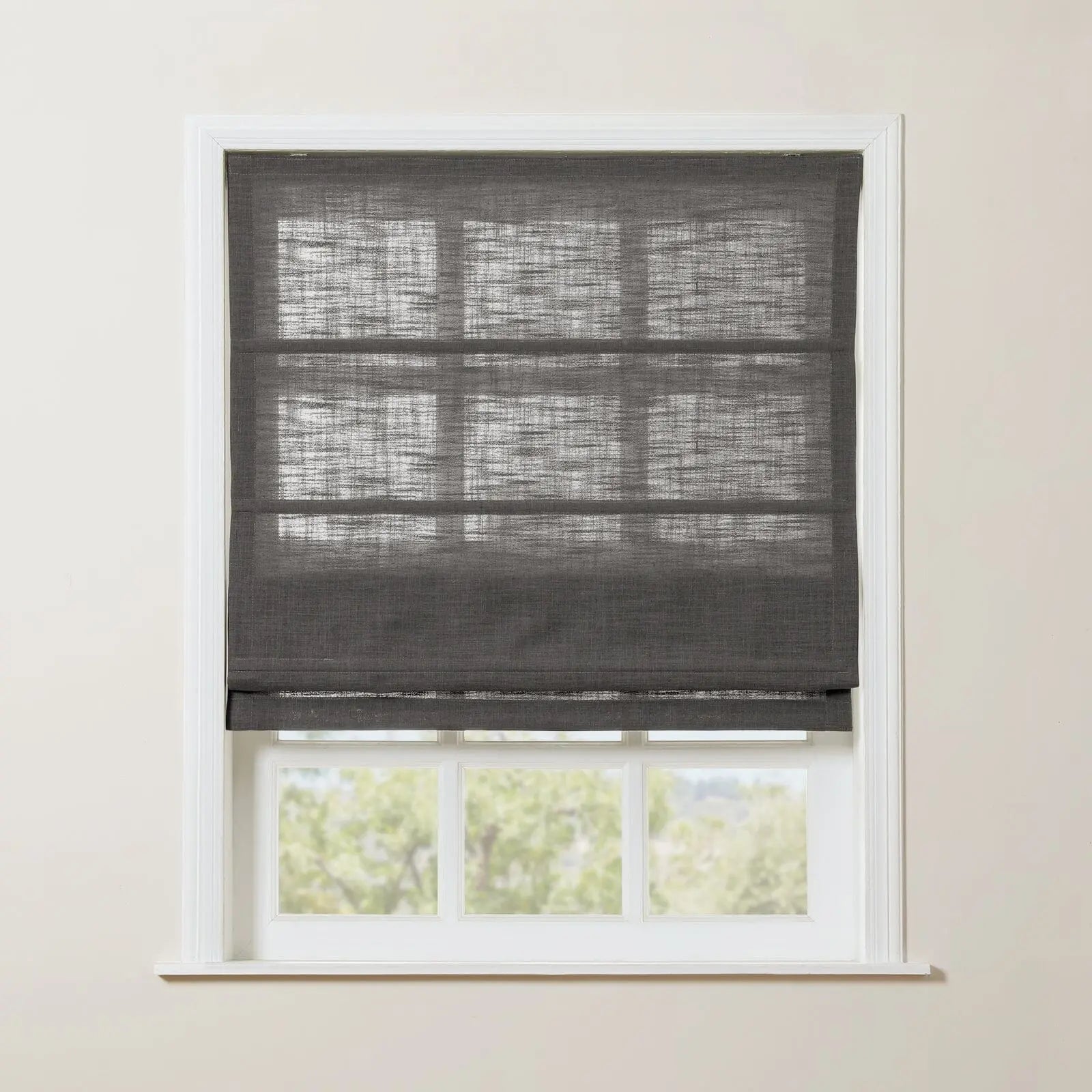 Zoe Linen Roman Shade Cordless