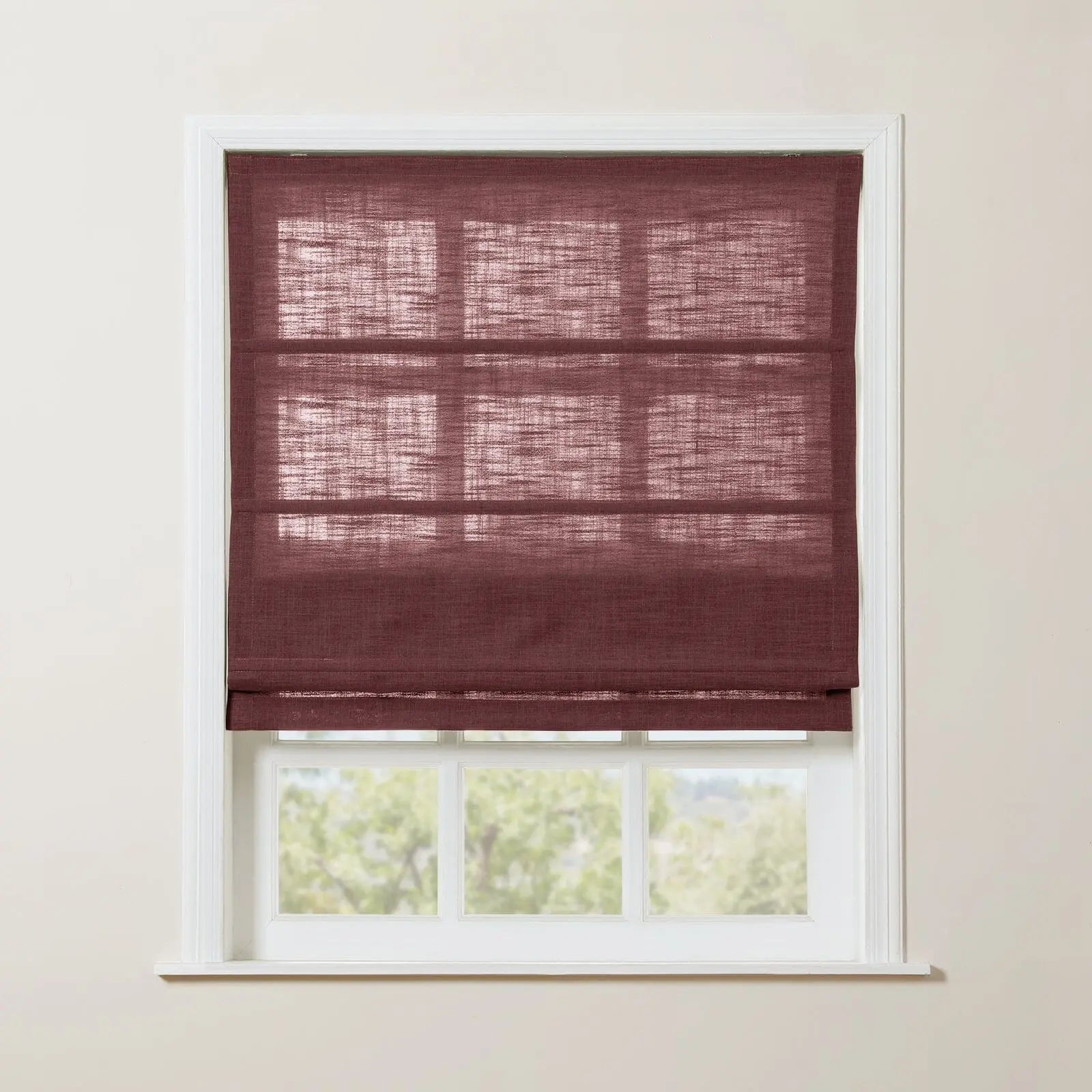 Zoe Linen Roman Shade Cordless