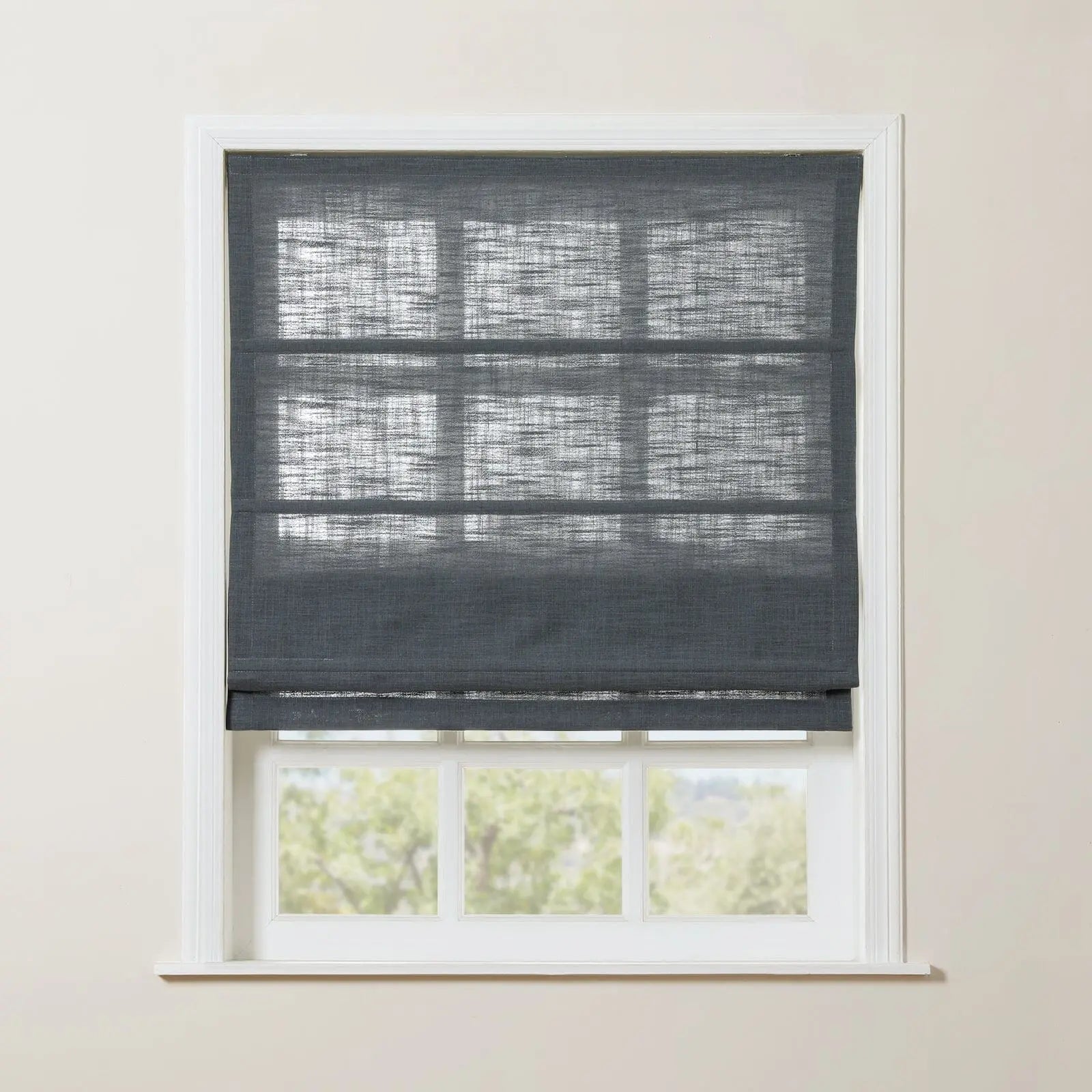 Zoe Linen Roman Shade Cordless