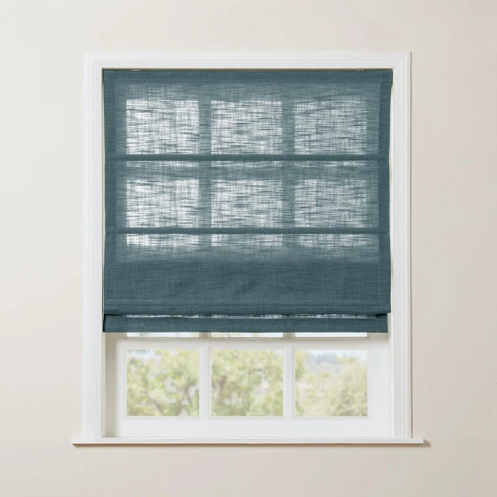 Zoe Linen Roman Shade Cordless