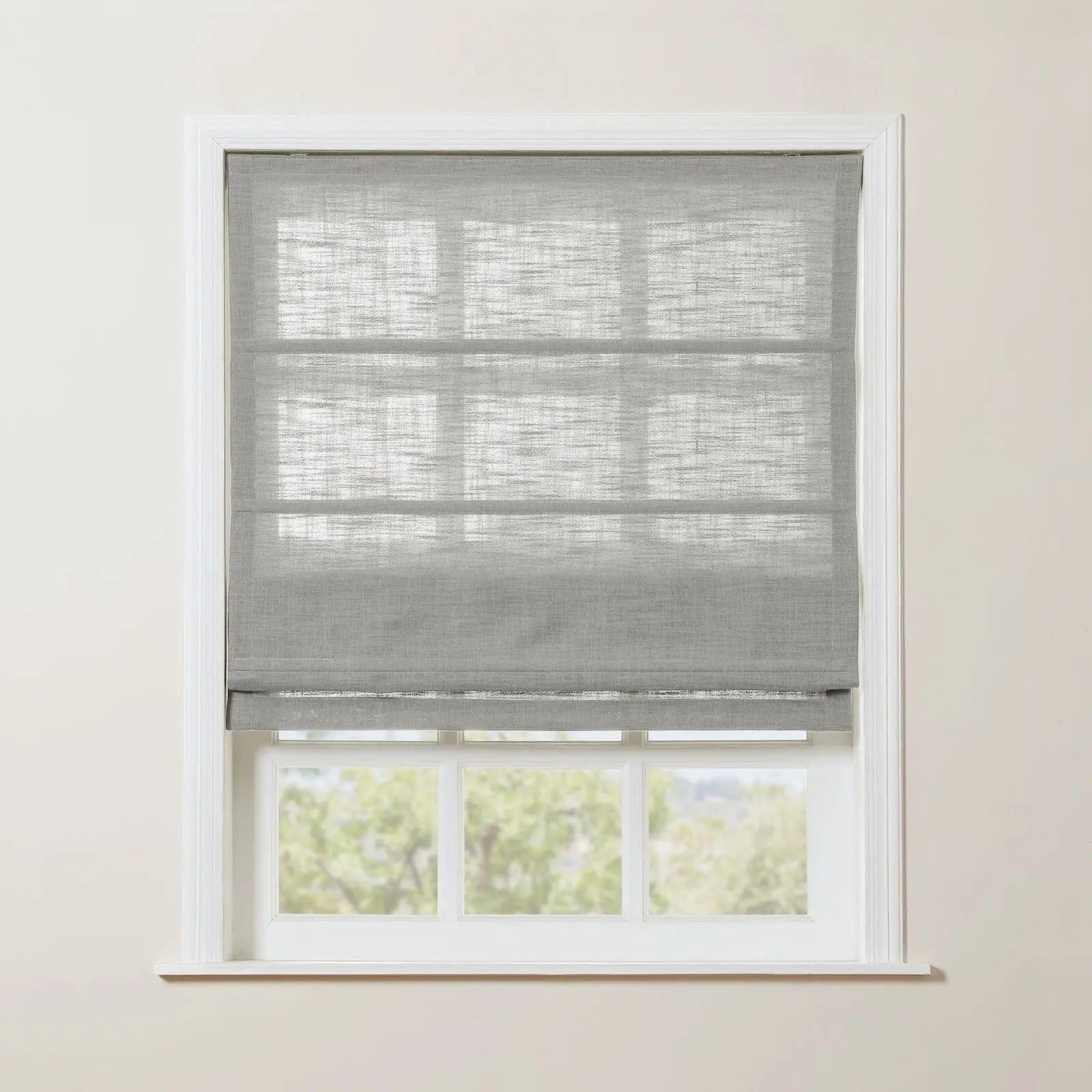 Zoe Linen Roman Shade Cordless