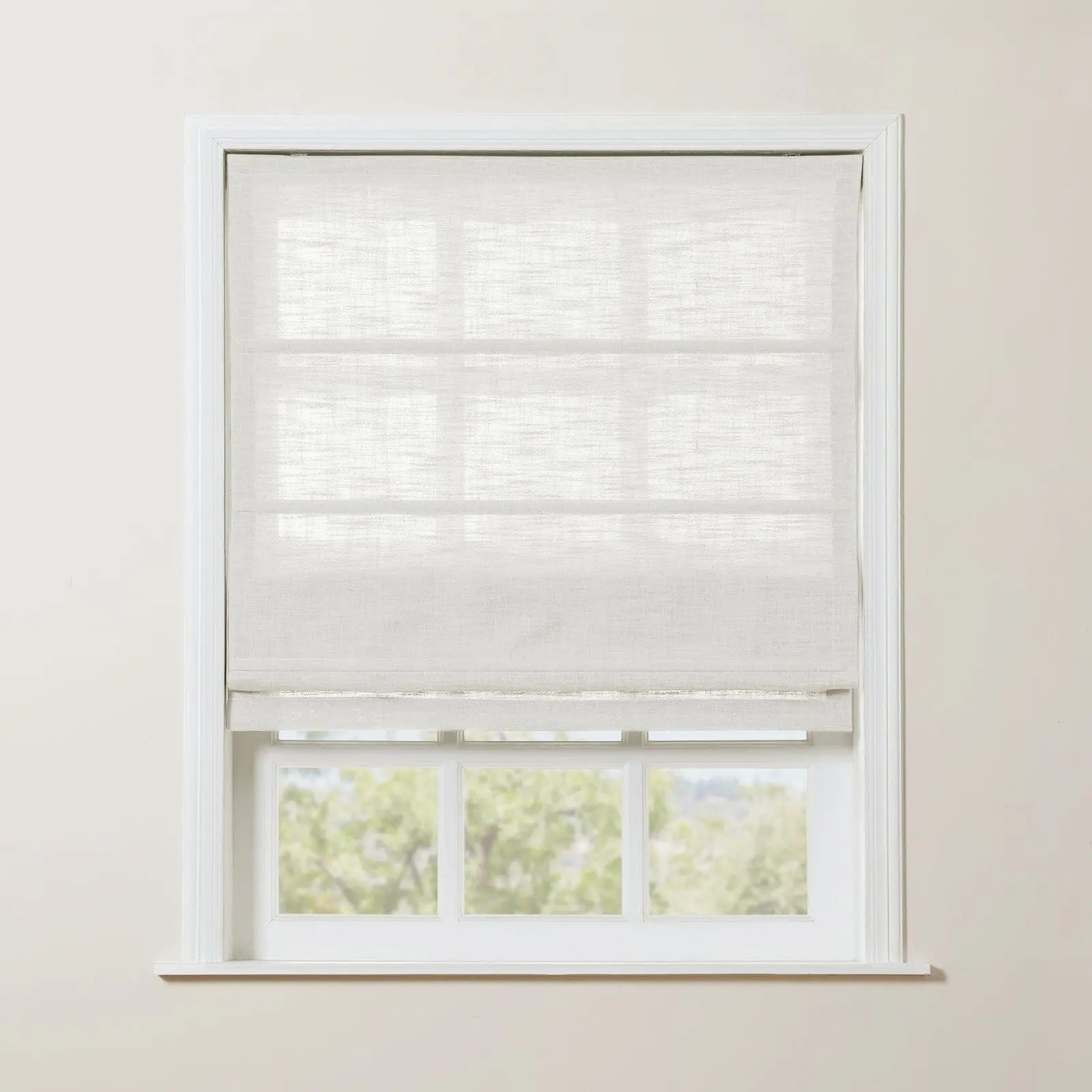 Zoe Linen Roman Shade Cordless