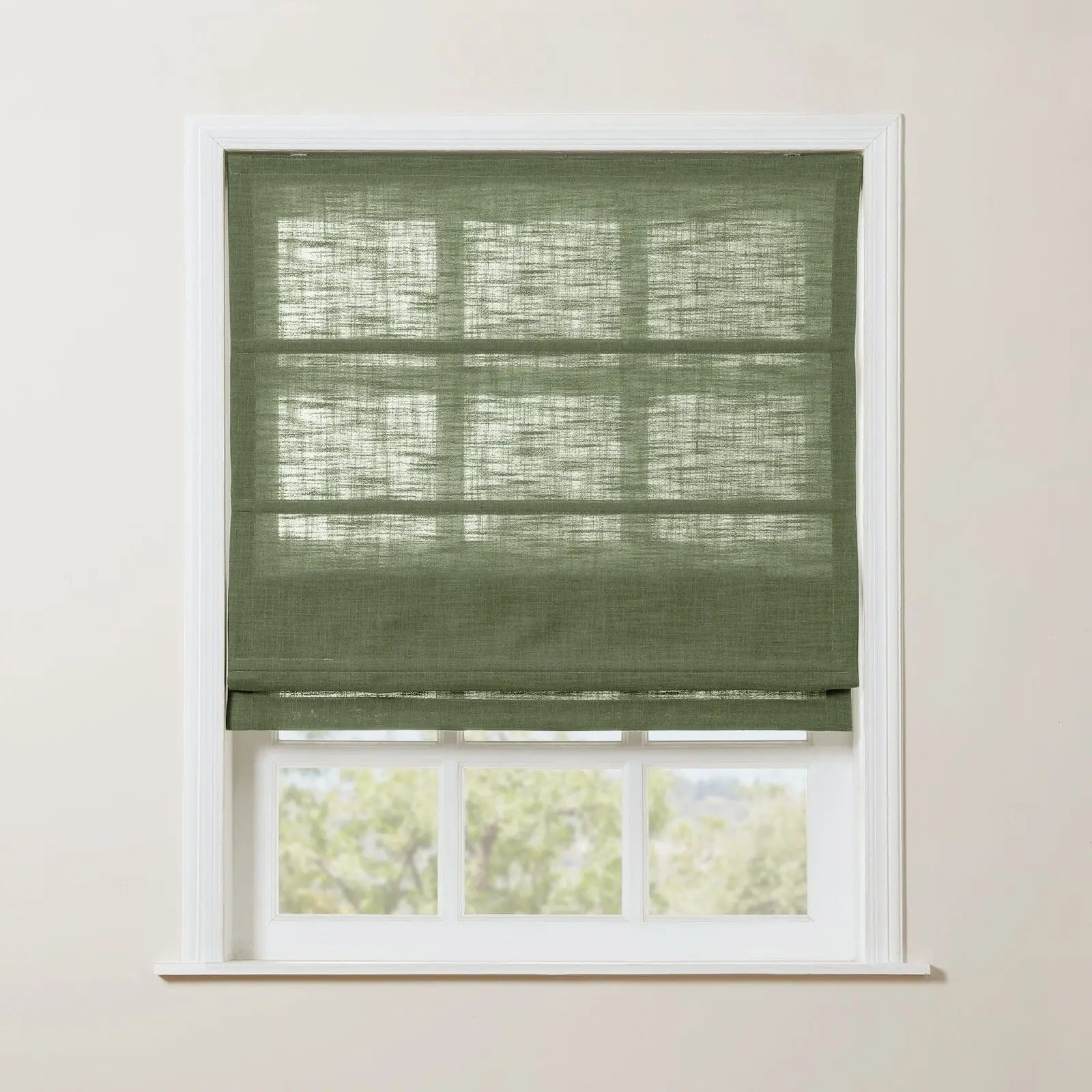 Zoe Linen Roman Shade Cordless