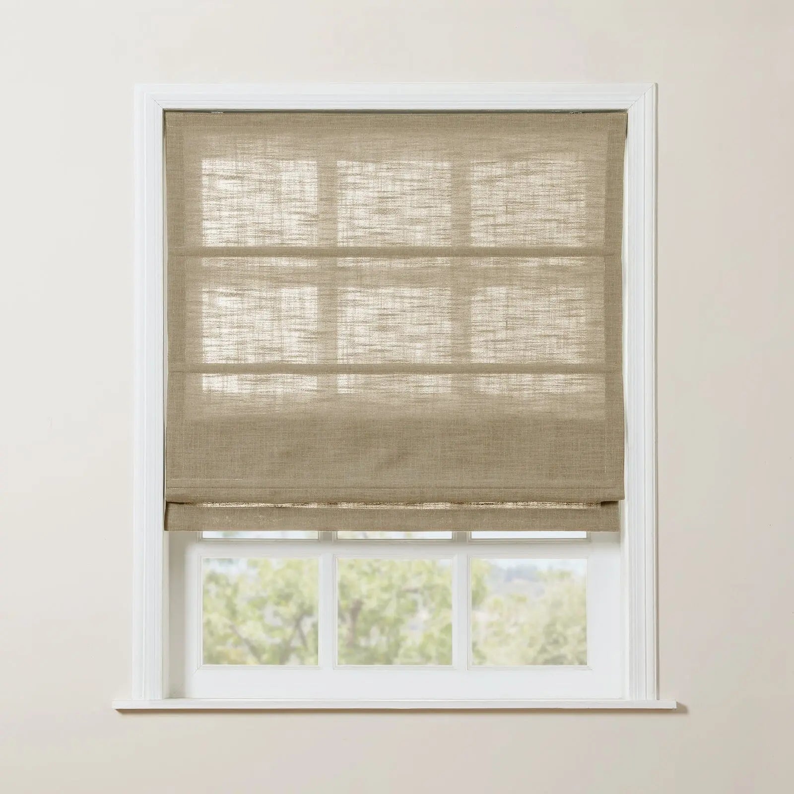 Zoe Linen Roman Shade Cordless