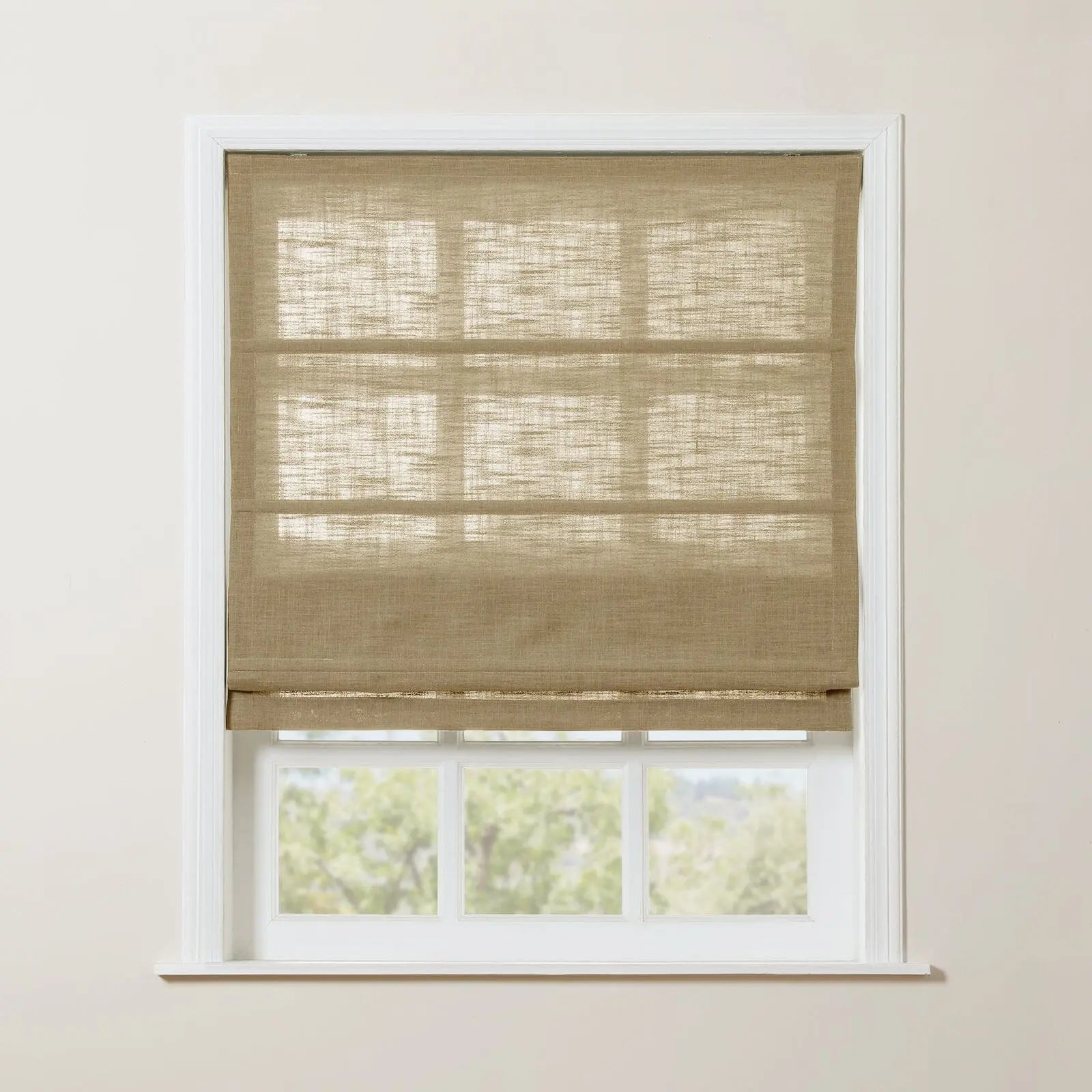 Zoe Linen Roman Shade Cordless