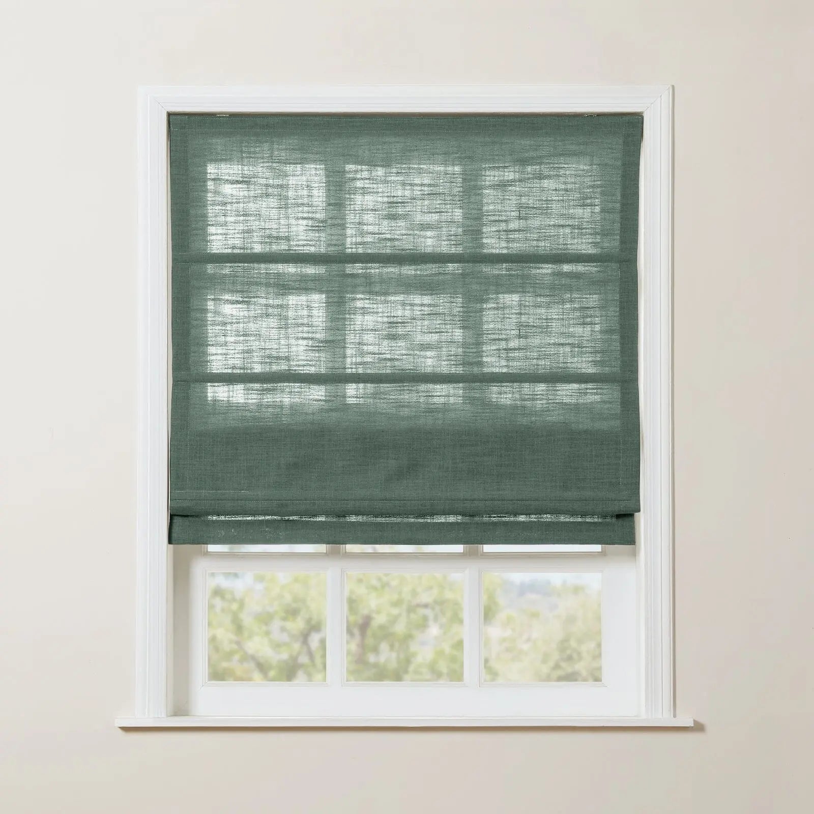 Zoe Linen Roman Shade Cordless