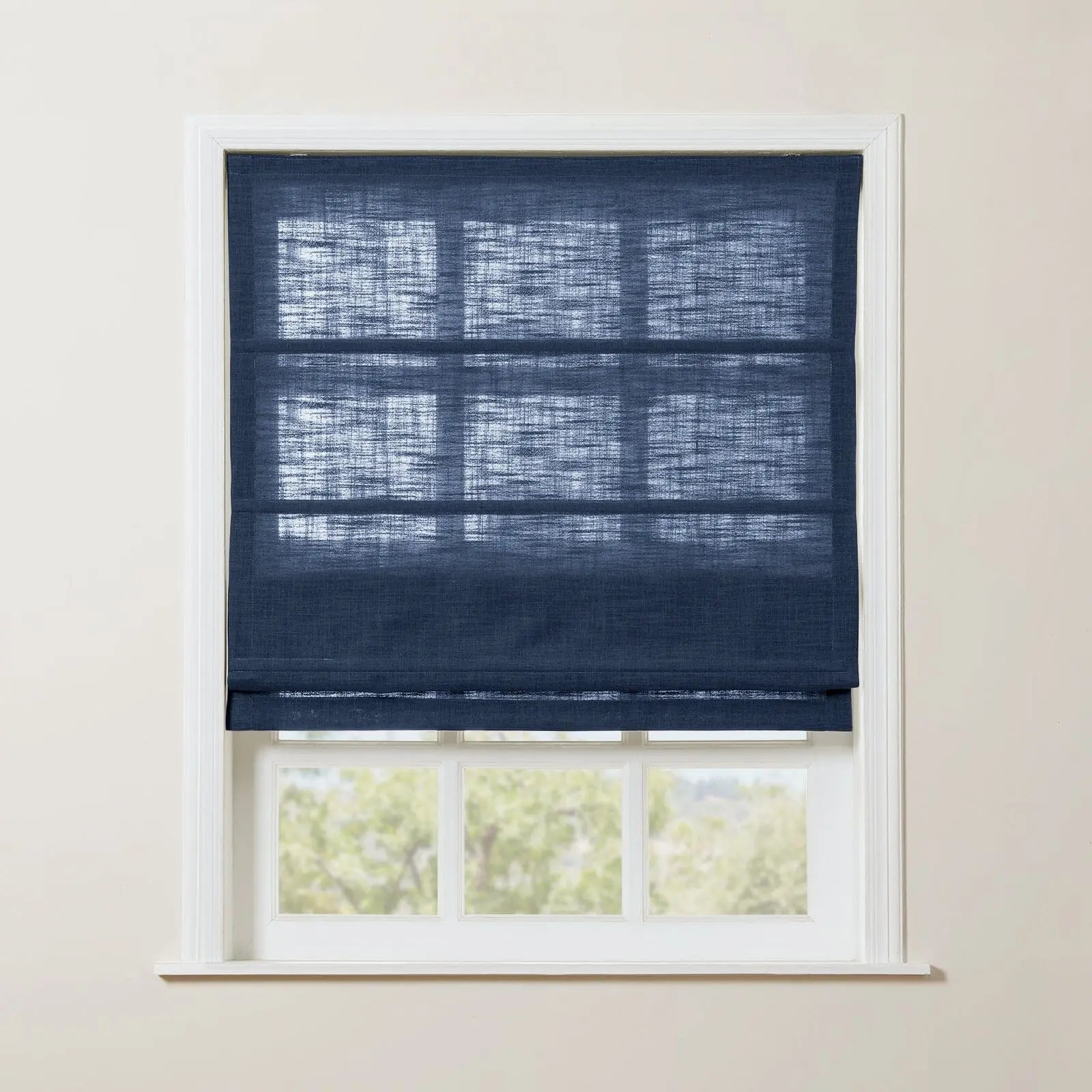 Zoe Linen Roman Shade Cordless