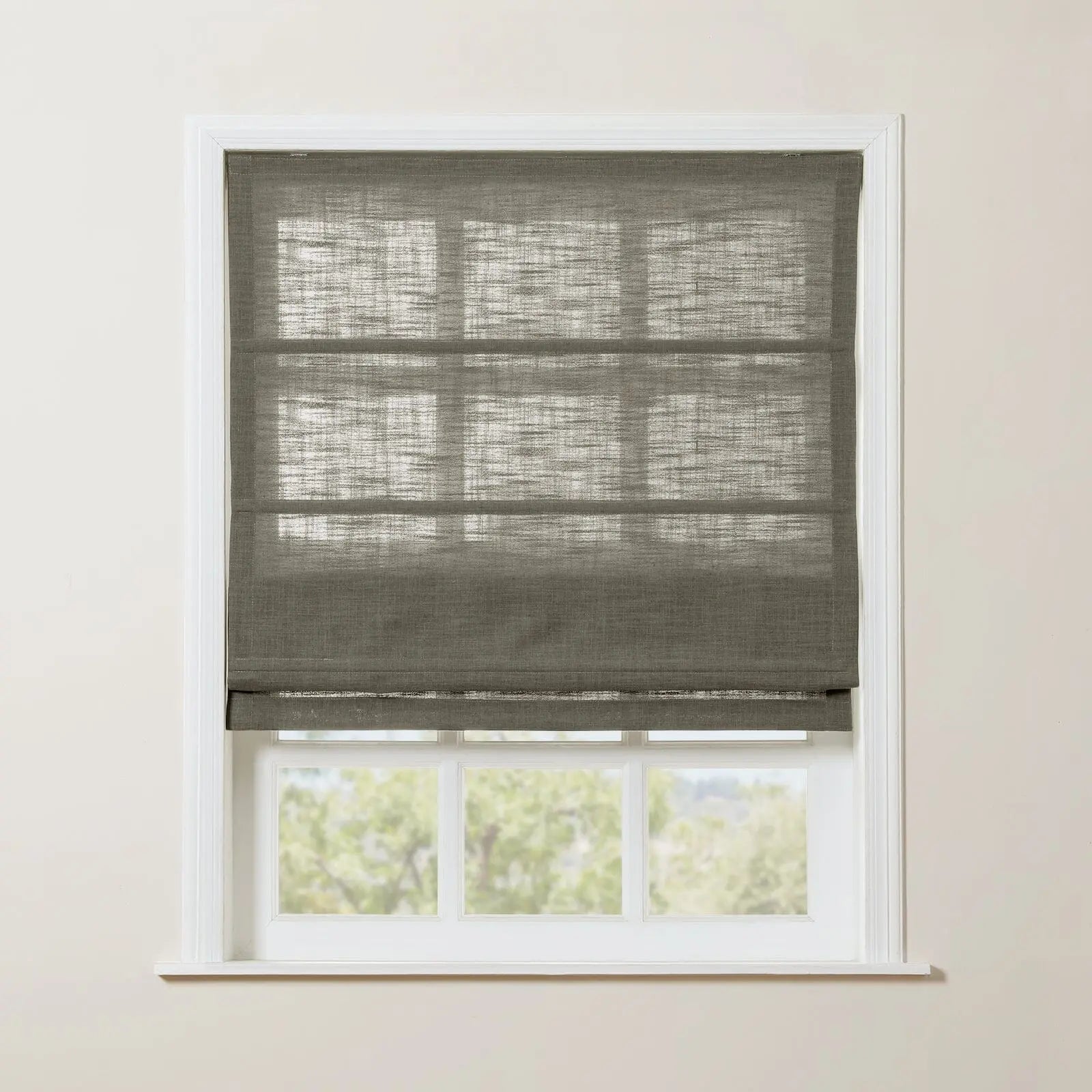 Zoe Linen Roman Shade Cordless