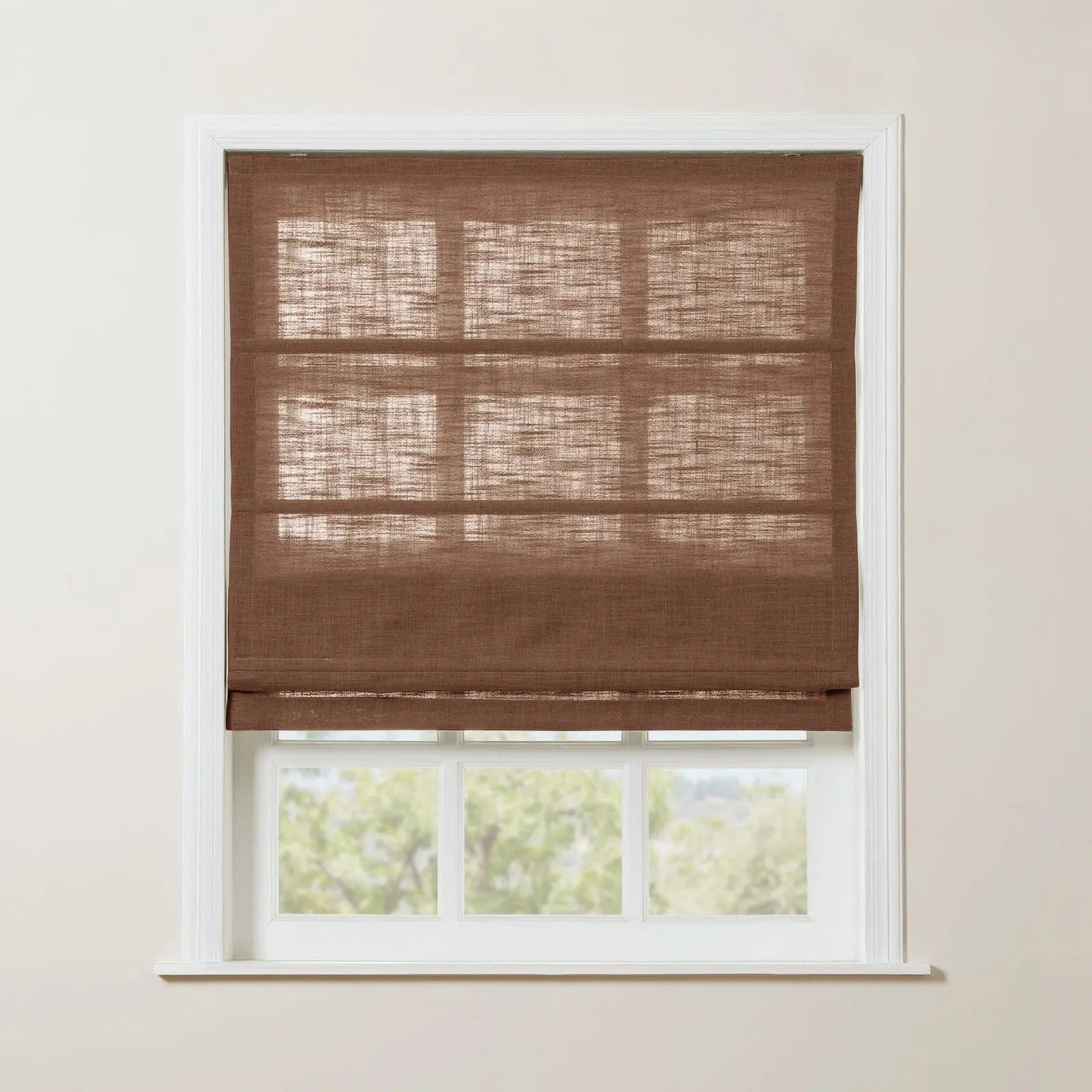 Zoe Linen Roman Shade Cordless
