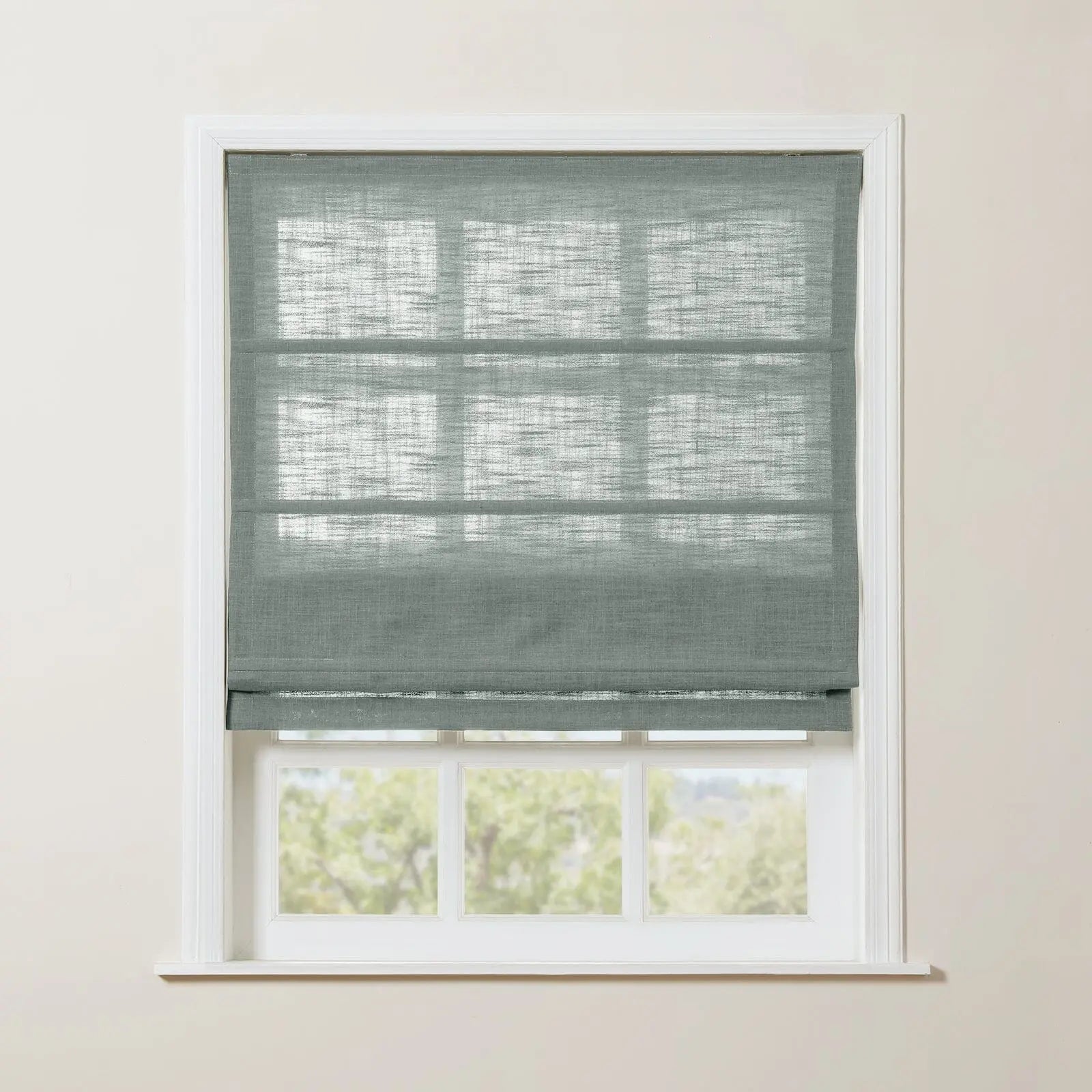 Zoe Linen Roman Shade Cordless