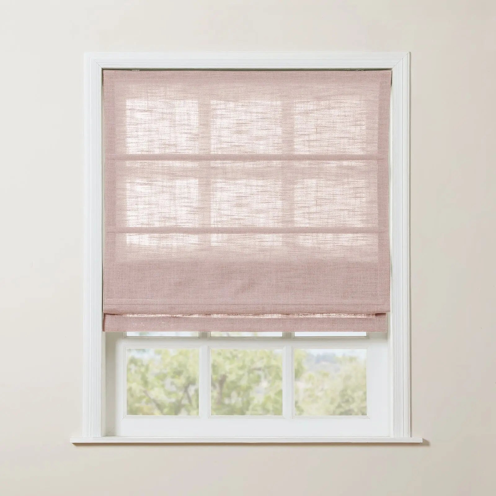 Zoe Linen Roman Shade Cordless