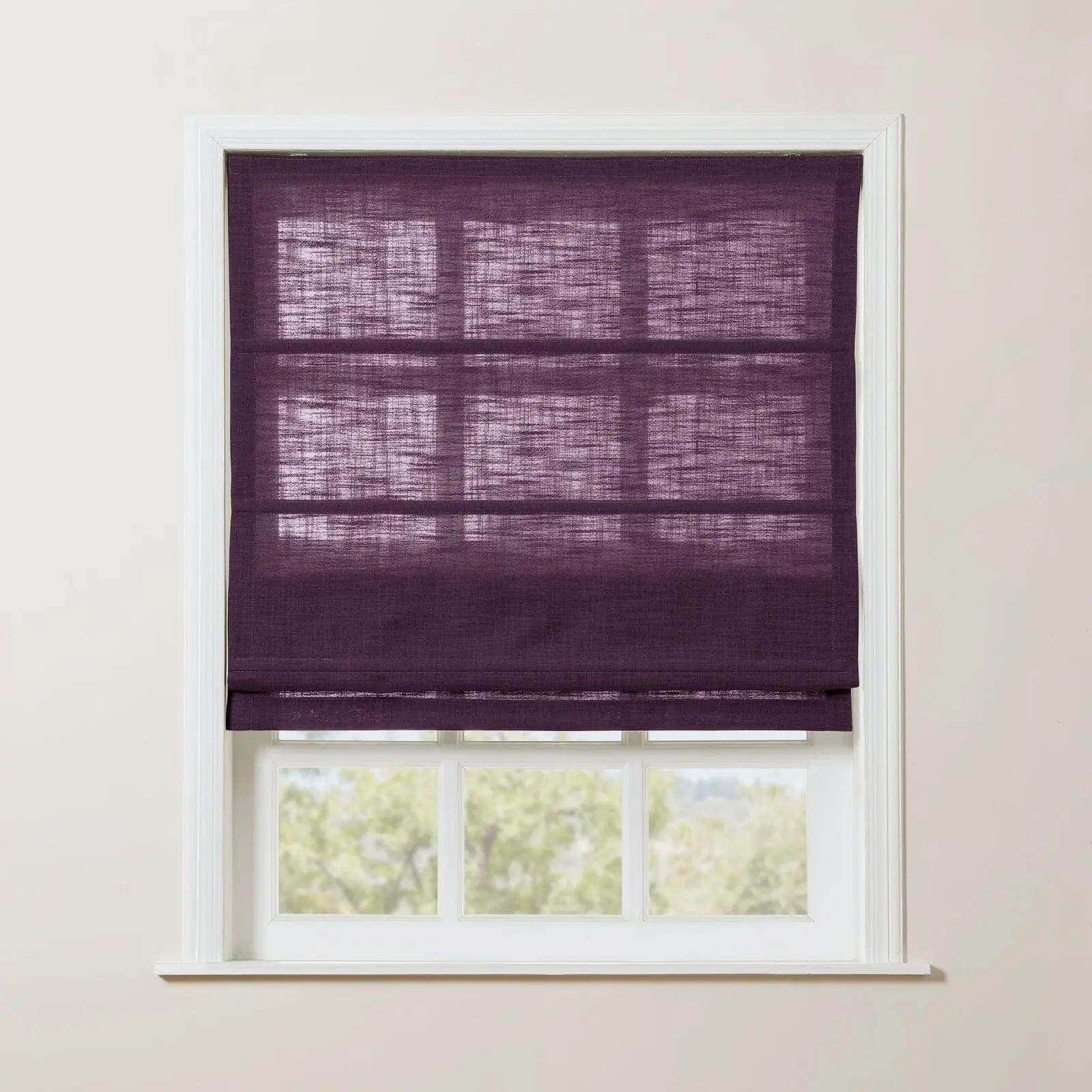 Zoe Linen Roman Shade Cordless