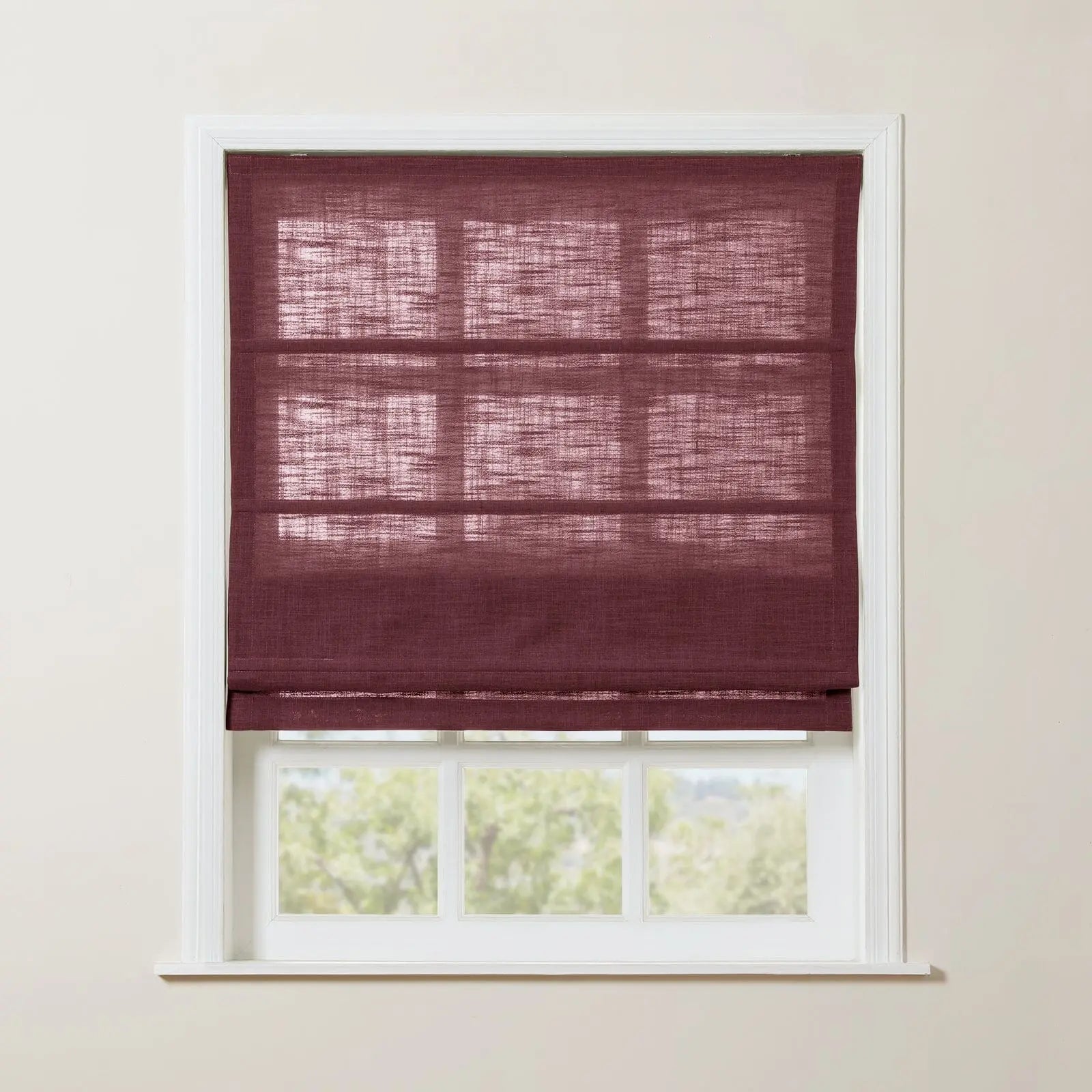 Zoe Linen Roman Shade Cordless