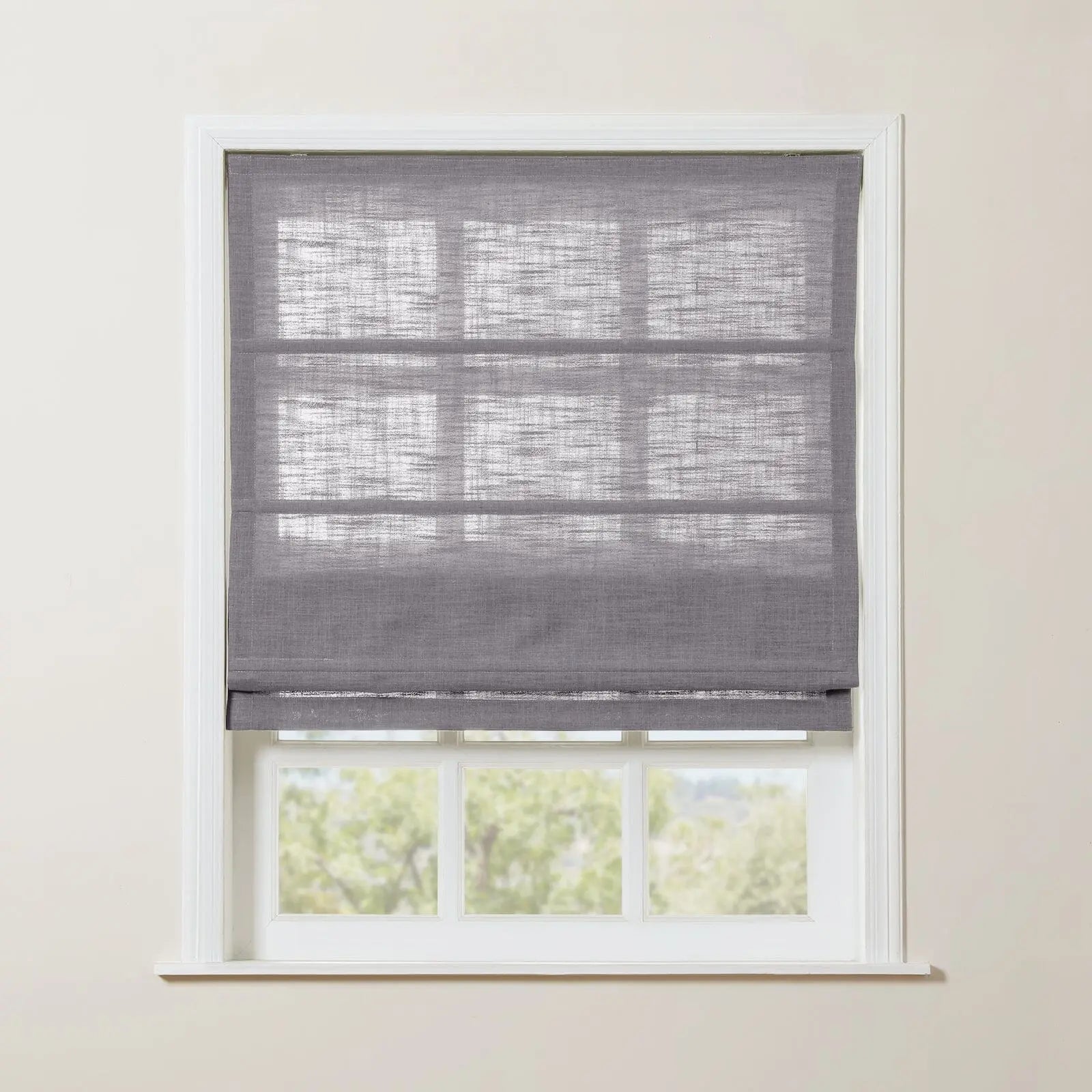 Zoe Linen Roman Shade Cordless