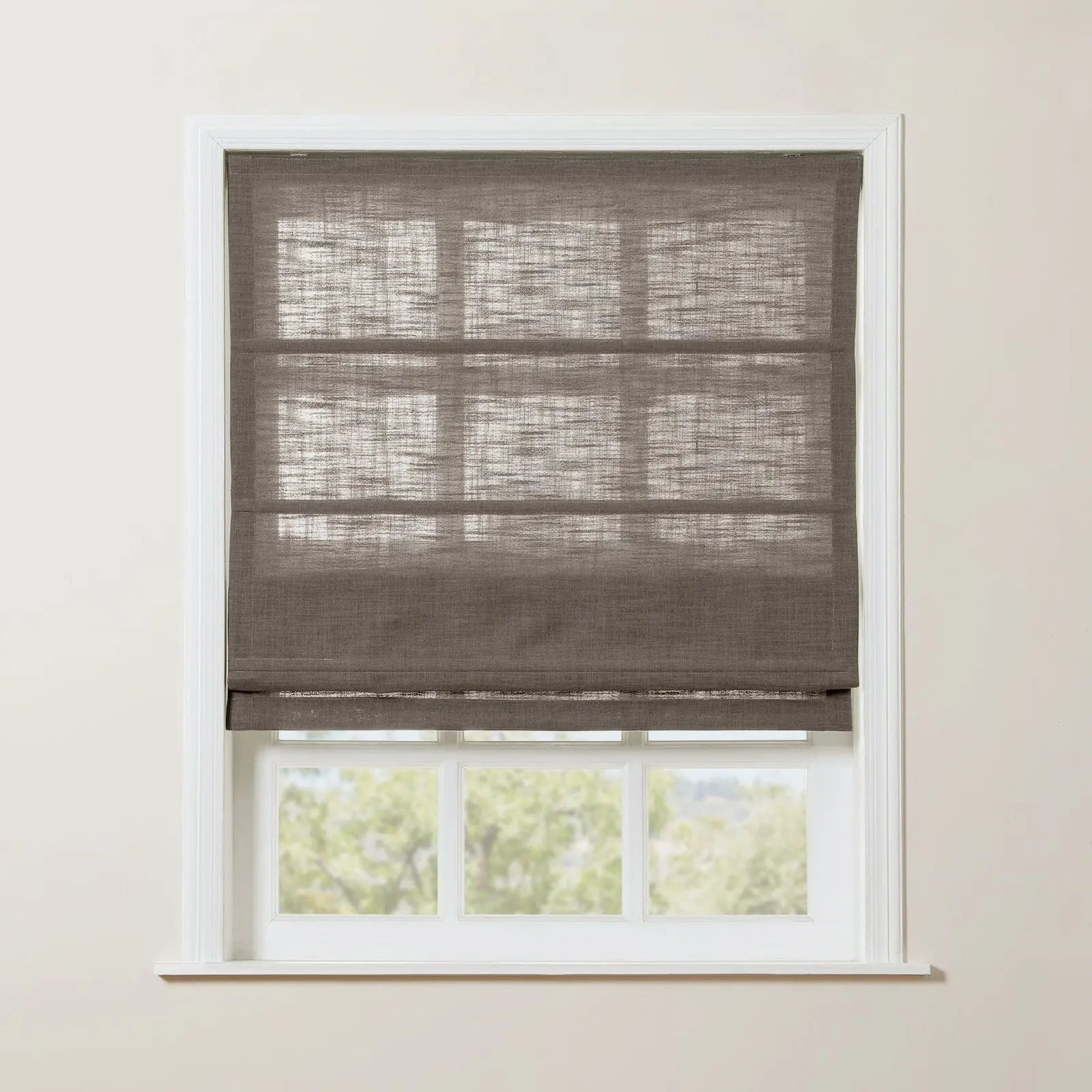 Zoe Linen Roman Shade Cordless