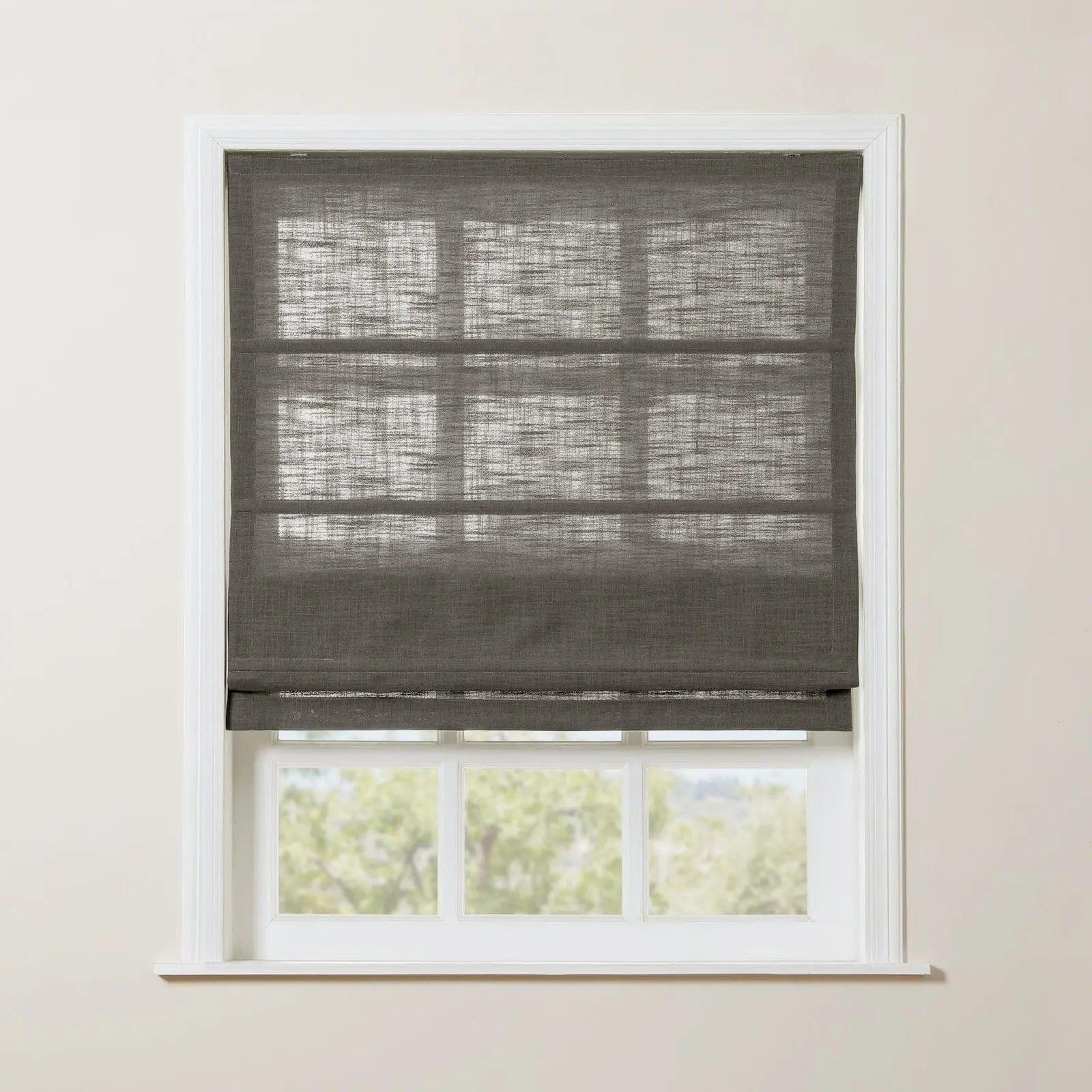 Zoe Linen Roman Shade Cordless