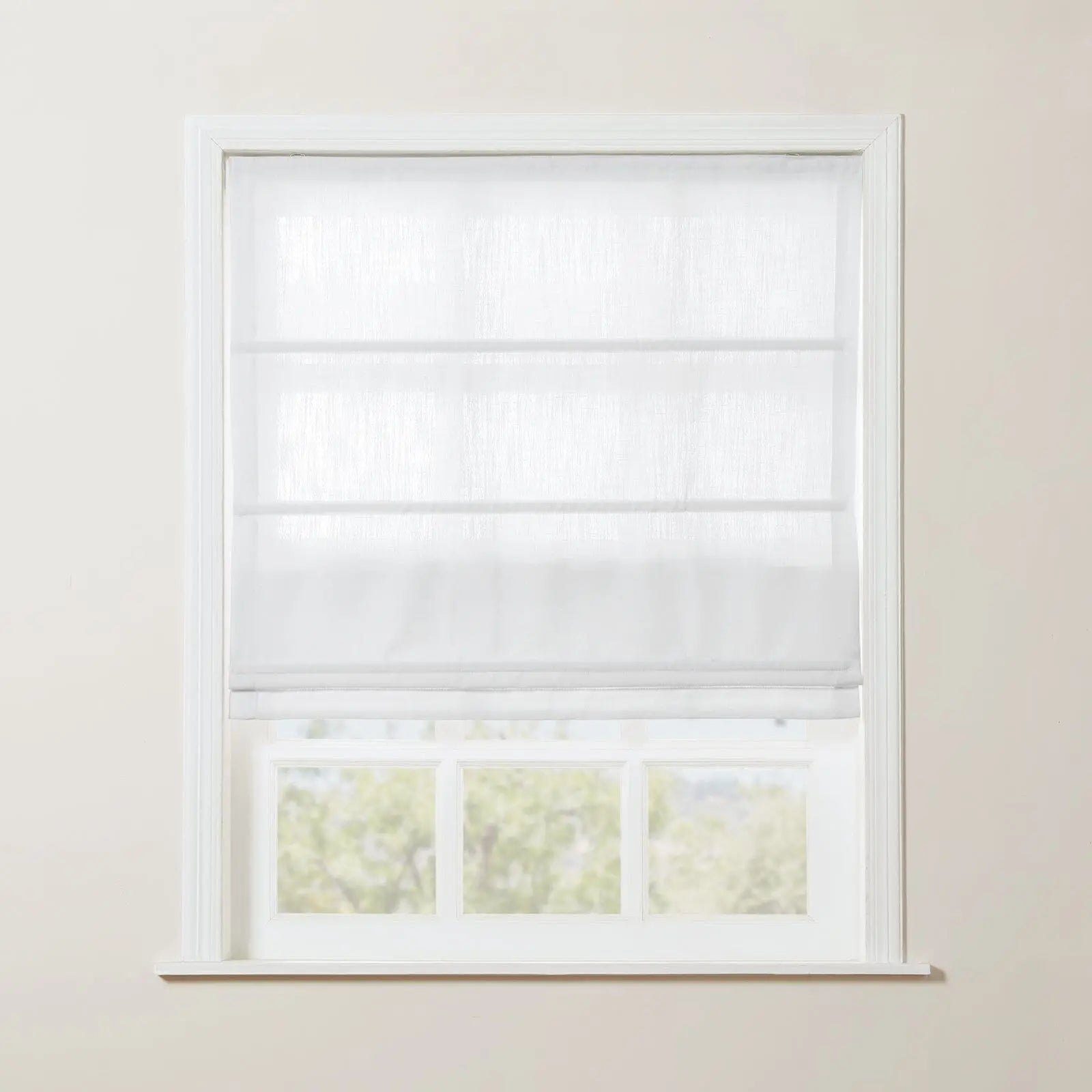 Zoe Linen Roman Shade Cordless