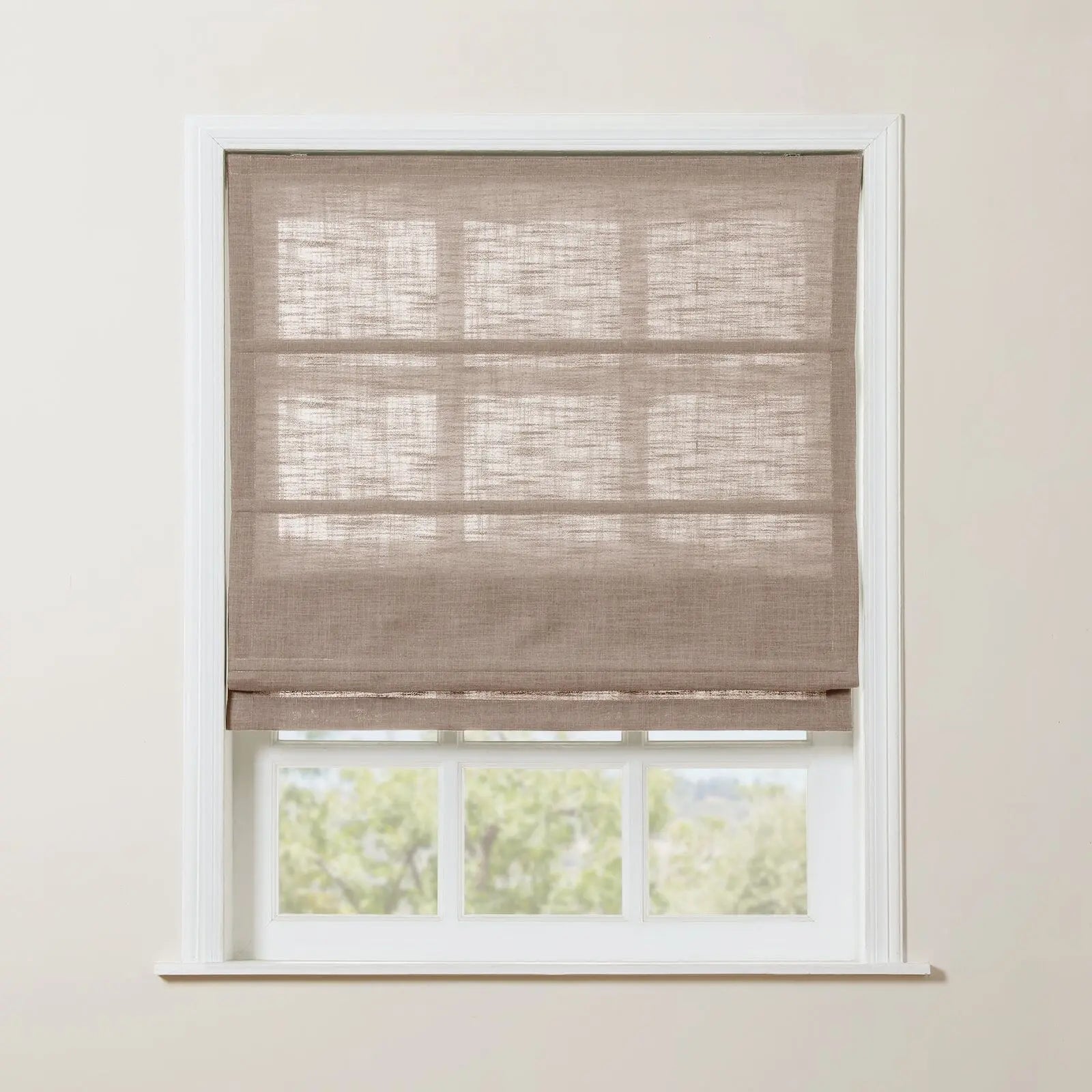 Zoe Linen Roman Shade Cordless