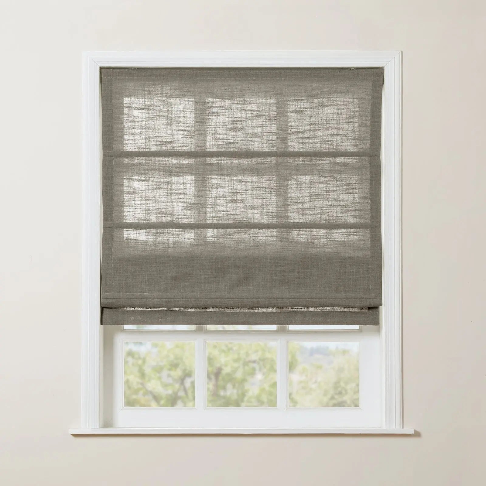 Zoe Linen Roman Shade Cordless
