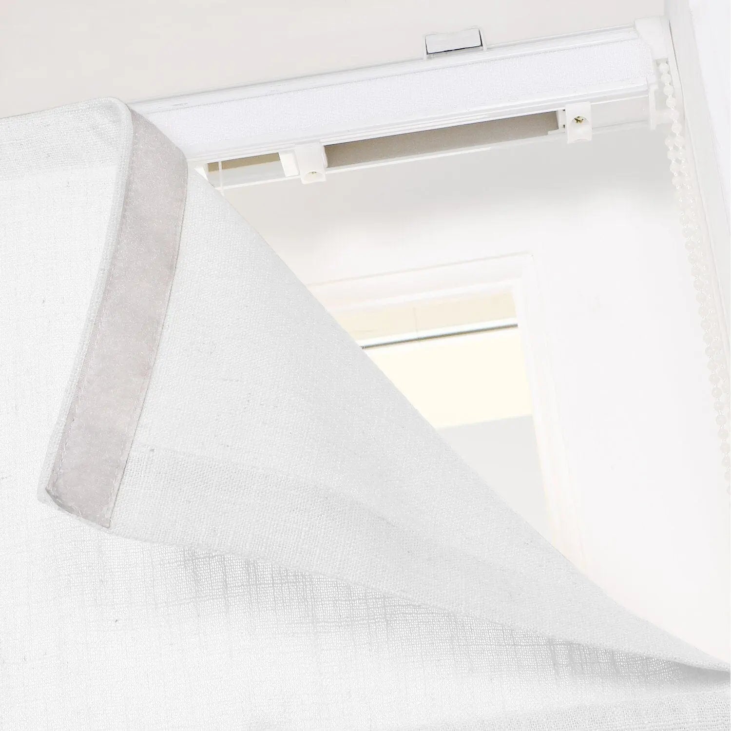 Zoe Linen Roman Shades for Windows Cord Lift