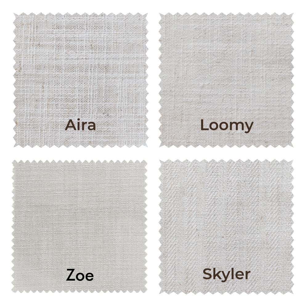 Zoe Linen Curtain Pleated