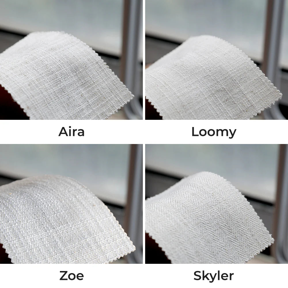 Zoe Linen Roman Shade Cordless